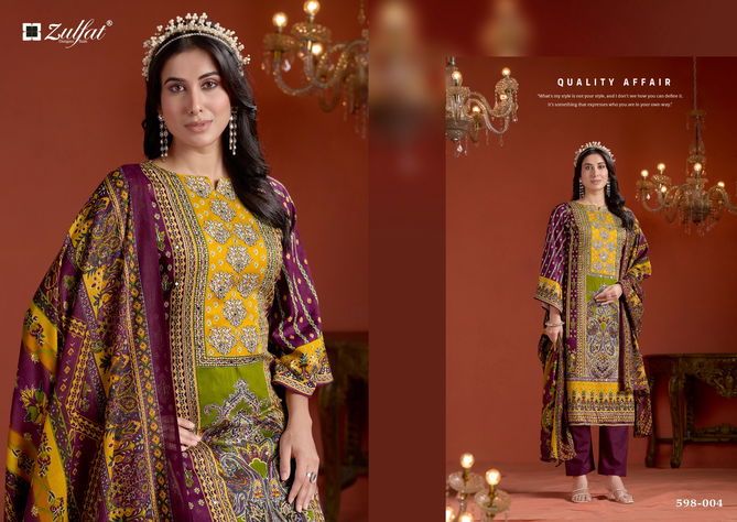 Sajni Vol 2 By Zulfat Cotton Mal Mal Print Dress Material Exporters In India